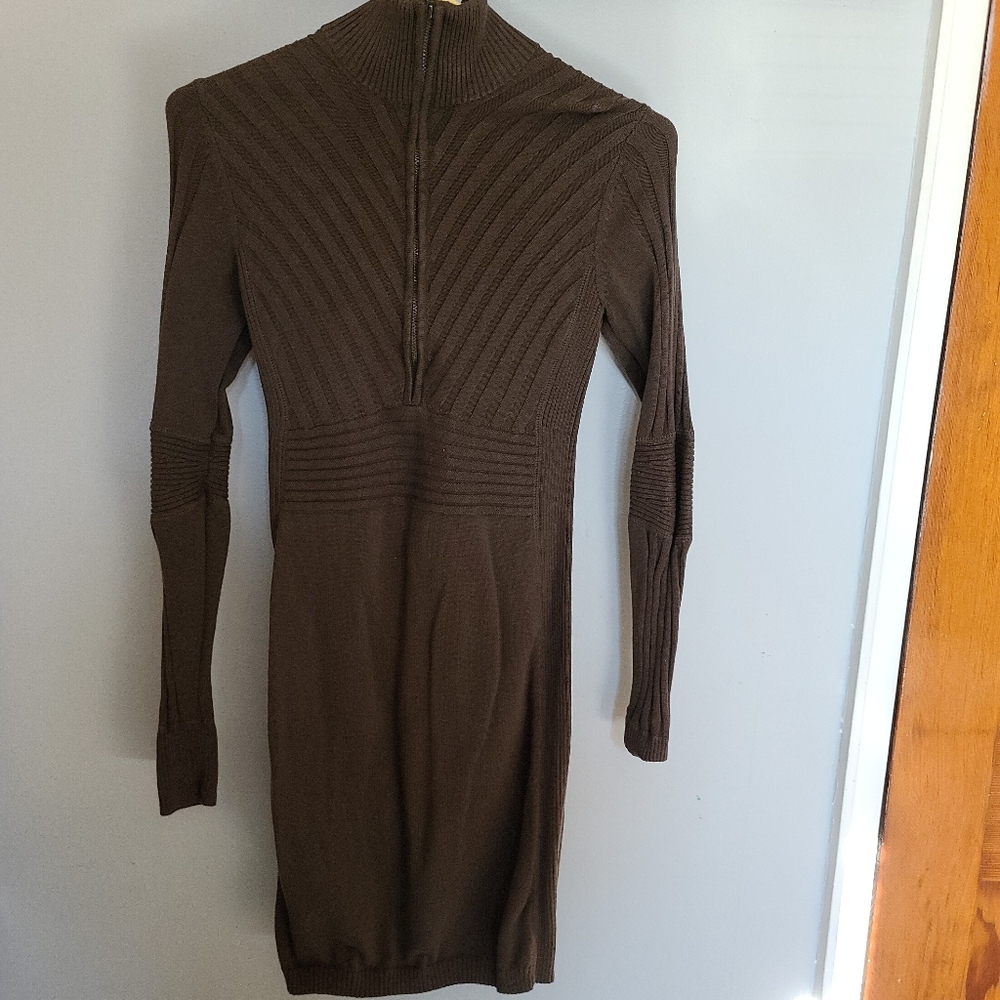 Athleta Sweater Dress Brown